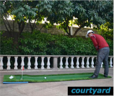 #ad TECHTONGDA 2.5 ftx9.8 ft Indooramp;Outdoor Practice Training Mat Golf Putting Green $187.06