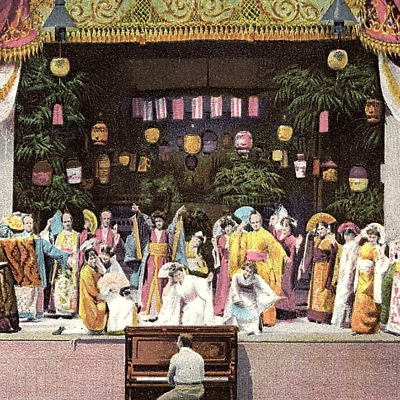 #ad c.1906 Contoocook River Park Geisha Japanese Stage Play Concorn NH Postcard $24.99