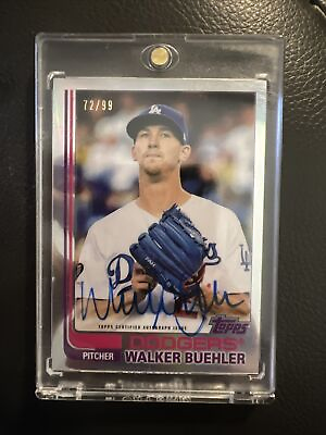 #ad 📈2021 Topps Tribute Tribute to Topps Auto #72 99 Walker Buehler #TTA WB Auto📈 $80.00
