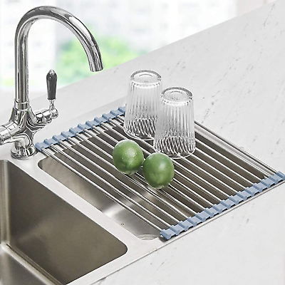#ad Roll up Dish Drying Rack over the Sink Dish Drying Rack Kitchen Rolling Dish Dr $13.99