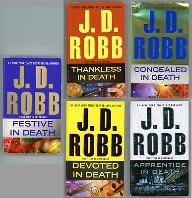 #ad J.D. Robb Death Series Crime Book Bundle 37 394143 Paperback by Nora Roberts $23.50