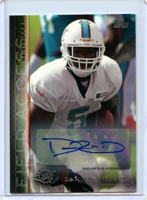 #ad DAMIAN WILLIAMS 2015 FIELD ACCESS AUTOGRAPH Rookie CHIEFS $9.99