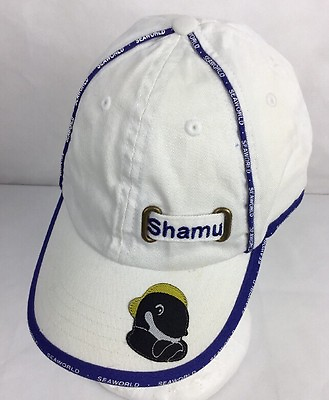 #ad SeaWorld Shamu Hat Baseball Cap Embroidered Whale Toddler Kids Parks Exclusive $14.99
