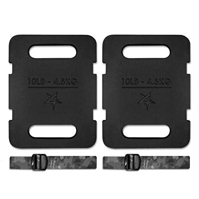 #ad Yes4All Adjustable Ruck Plate 20LB Weight 20lbs With Straps $70.64