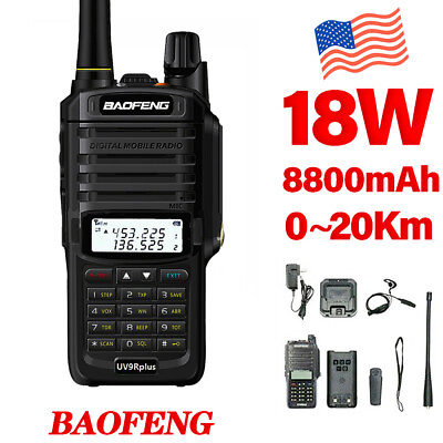 #ad Baofeng UV9R Plus VHF UHF Walkie Talkie Dual Band ​Handheld Two way Radio 18W US $113.37