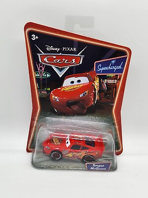 #ad Disney Pixar Cars Supercharged Tongue McQueen 1:55 Diecast New 2006 Mattel $21.25