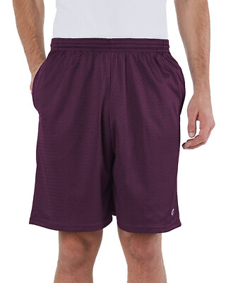 #ad Champion 81622 Unisex 9quot; Classic Polyester Mesh Athletic Fit Gym Pocket Shorts $19.38