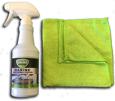 #ad Shine Doctor Boat Cleaning Kit Fiberglass Gelcoat Vinyl Grime Bugs Grease $18.99