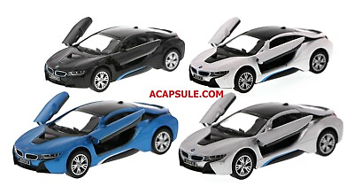 #ad Set of 4 BMW i8 1 36th Scale Diecast Pullback Action Cars $19.99