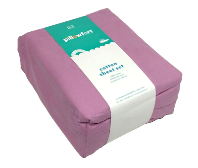 #ad Solid Cotton Kids#x27; Sheet Set Color Purple Twin Size Pillowfort $20.00