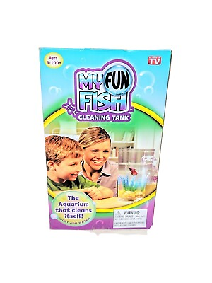 #ad Kids Fish Tank Self Clean Fish Tank Low Maintenance Fun Gift Easy Setup Aquarium $15.99