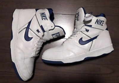#ad OG Nike Air Driving Force High 💎 1989 VTG White Blue Mint Sz 12 AUTHENTICATED C $950.00