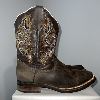 #ad Mens John Davis Cowboy Boots Size 10 Made In Mexico Good Condition $65.00