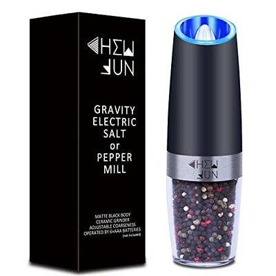#ad Electric Gravity Pepper Grinder or Salt Mill with Adjustable Coarseness Automati $17.74