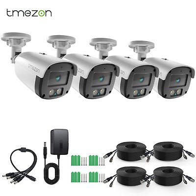 #ad 2 4PK 1080P Security Camera 4in1 CCTV Camera System Outdoor Home Night View 2MP $24.99