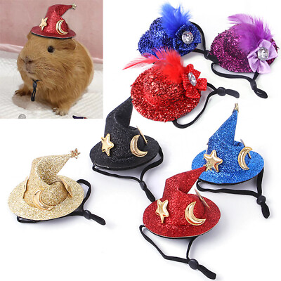#ad Halloween Small Pet Hat Cute Funny Hamster Guinea Pig Hats With Adjustable Stra} $1.96