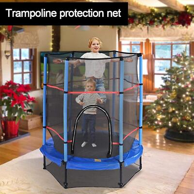 Kids Mini Round Trampoline Bounce Net Cover Outdoor Exercise Home Jumpin .Prof $21.62