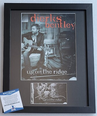 #ad DIERKS BENTLEY SIGNED DISPLAY BECKETT COA BAS PHOTO MUSIC SINGER AUTOGRAPHED $129.00