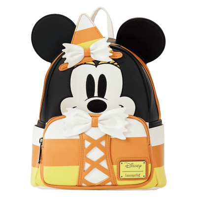 #ad Loungefly Minnie Mouse Candy Corn Cosplay Mini Backpack $80.00