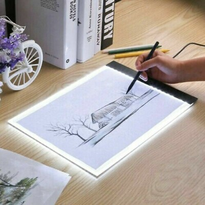 #ad A3 LED Light Tracing Drawing Board Box Stencil Tattoo Copy Table Artist Craft GBP 21.99