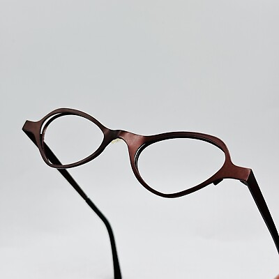 #ad THEO eyeglasses Ladies Men#x27;s Oval Braun Mod. scure 10 Belgium New $134.36