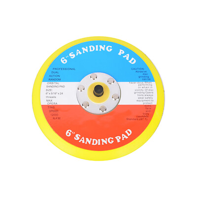 #ad New 6quot; Hook and Loop SANDING PAD with 24 Threads Fits For DA SANDER PALM D A $5.39
