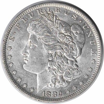 #ad 1882 O S VAM 4 Morgan Silver Dollar AU Slider Uncertified #243 $179.00