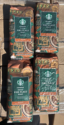 #ad 4 Pack Starbucks Decaf Whole Bean Coffee Pike Place 1 lb each $32.99