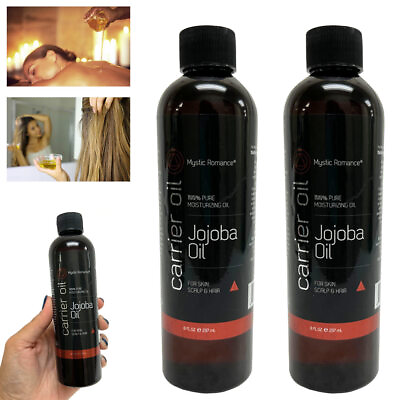 #ad 2 PC Jojoba Oil 16oz 100% Natural Pure Moisturizing Hair Skin Nails Cold Pressed $40.60