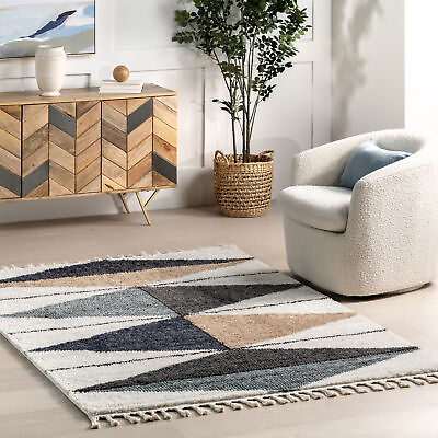#ad nuLOOM Kali Modern Contemporary Blue Indoor Only Area Rug $111.85