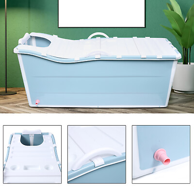 #ad Foldable Bathtub Adults Spa Plastic Shower Swimming Bucket Soaking Bath Tub NEW $170.00
