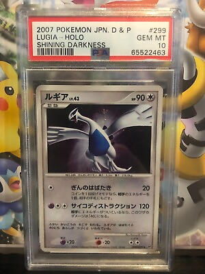 #ad PSA 10 Lugia 299 Shining Darkness DP3 2007 UNLIMITED Japanese Pokemon Card C $350.00