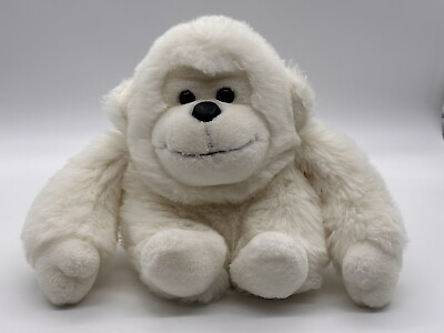#ad Gorilla Plush Toy White 10 inches Soft Cuddly Sitting CUTE $11.99