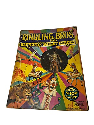 #ad Ringling Bros Barnum amp; Bailey 1973 Program amp; Magazine 103rd Edition $11.25