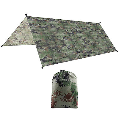 #ad Travel Tent Foldable Rain proof Lightweight Sunshade Camping Tarp Multi function $10.98