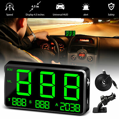#ad 4.5quot; Digital Car GPS Speedometer HeadUp Display Overspeed MPH KM H Warning Alarm $25.89