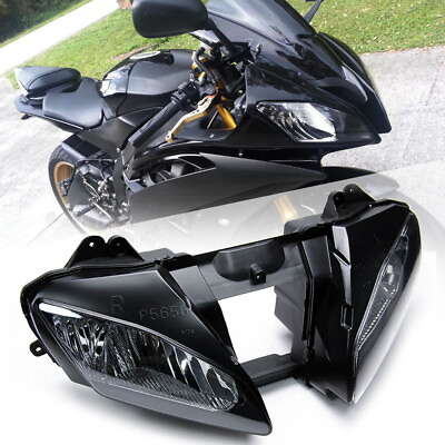 #ad Fit For Yamaha 2006 2007 YZF R6 YZF R6 YZFR6 Front Headlight Headlamp Assembly $66.69