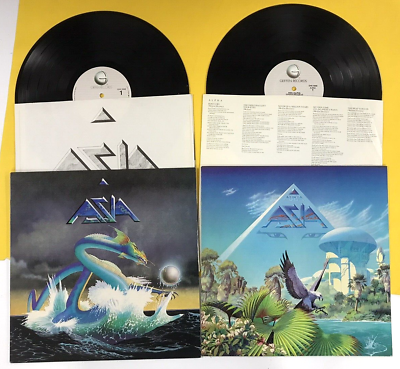 #ad x2 ASIA LP Lot: ASIA 1982 amp; ALPHA 1983 with Inner Sleeves MINT VINYL a7882 $21.00