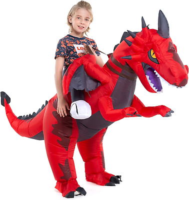 #ad Inflatable Ride on Kids Dragon Costume Boys Girls $49.99