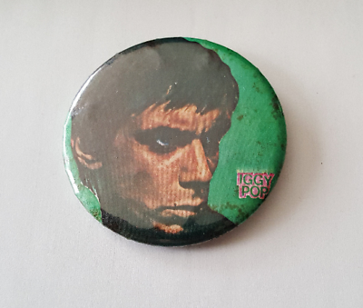 #ad IGGY POP I#x27;m Bored Pinback Rare 2.5quot; Punk Vintage 1979 Photo Logo Button Badge T $46.51