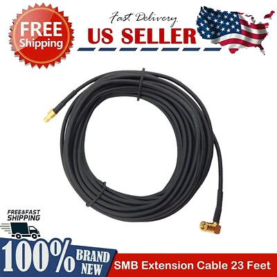 #ad Sirius XM Satellite Radio Universal Extension Cable SMB 20Ft Right Angle $12.85
