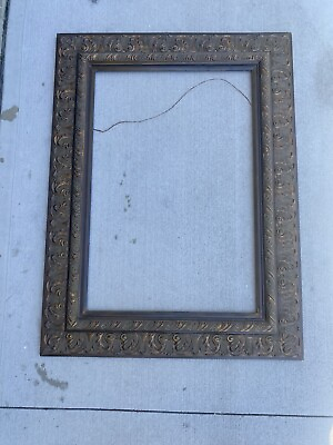 #ad Gold Wood Ornate Picture Frame $200.00