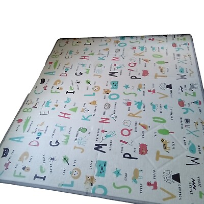 #ad 79x59inch PlayMat for Baby Extra Large Nontoxic Waterproof Playmat Double Sided $35.00