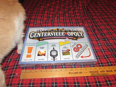 #ad LATE FOR THE SKY GAME CENTERVILLE OPOLY NEW IN WRAPPER CAT NOT INCLUDED $25.00