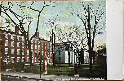 #ad #ad Providence RI Brown University Front Campus Rhode Island Vintage Postcard c1910 $11.95