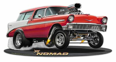 #ad 1956 Red Nomad Gasser by Larry Grossman Metal Sign $59.95