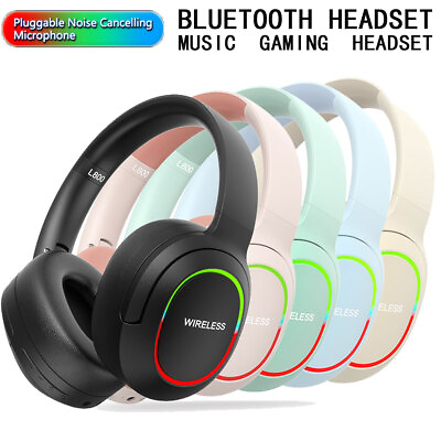 #ad RGB Wireless Bluetooth Headset Earphone For Samsung Galaxy S10 S10E S9 S8 Plus $26.99