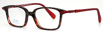 #ad JEAN LAFONT Gaston 5158 Red Brown Unisex Kids Square Eyeglasses 45 15 130 B:33 $99.99