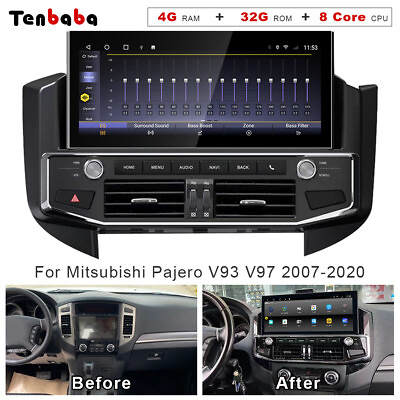 #ad 12.3#x27;#x27; Car GPS 432G Stereo Player Dash For Mitsubishi Pajero V93 V97 2007 2020 $873.23