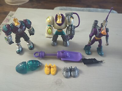 #ad 3 Mighty Ducks Action Figures And Accessories Lot $29.75